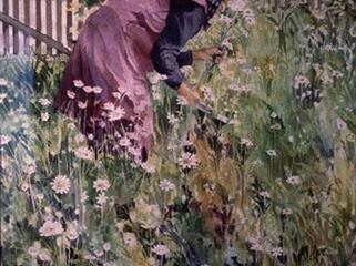 Gathering Daisies 28" X 35"
