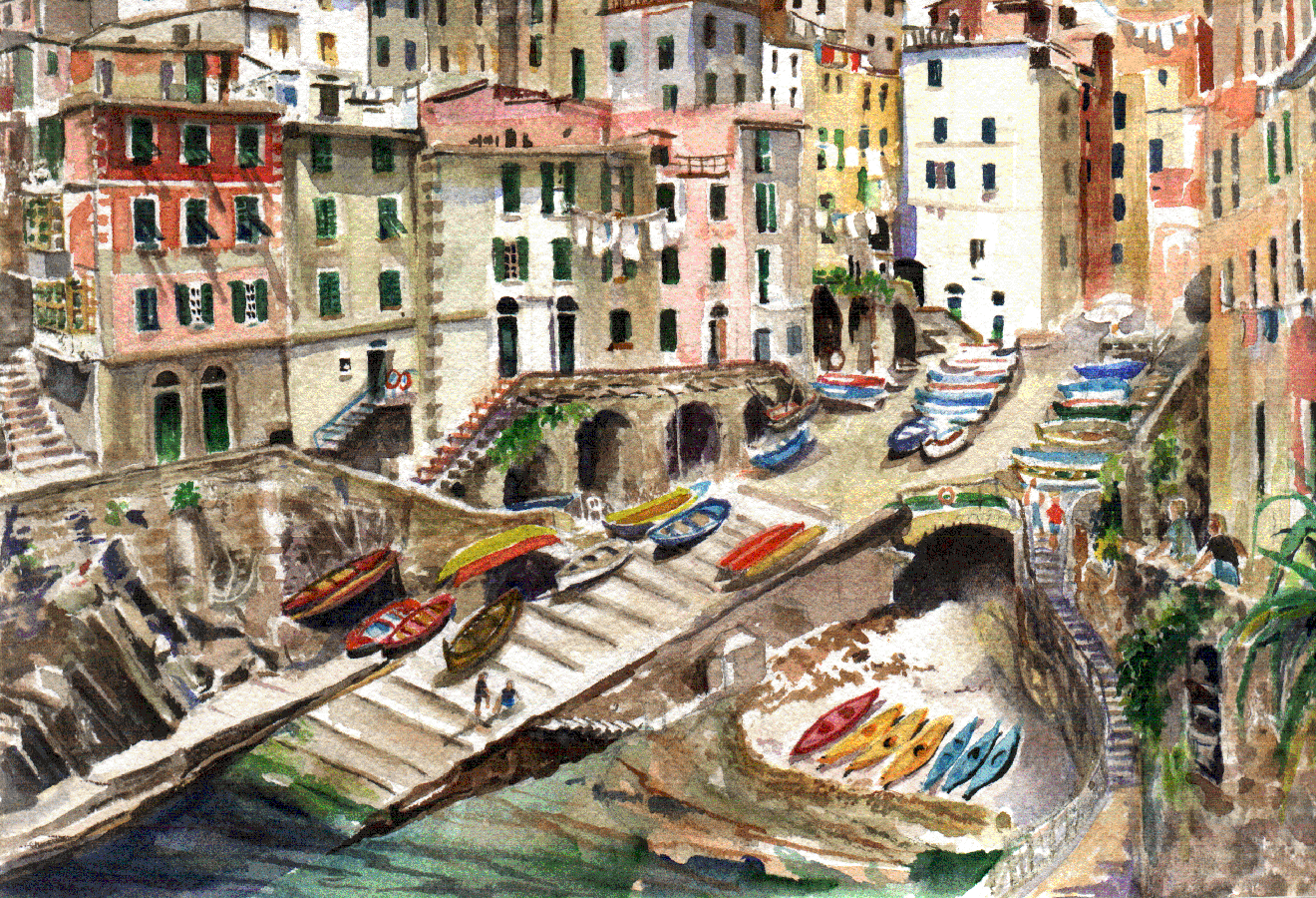 vernazza harbor